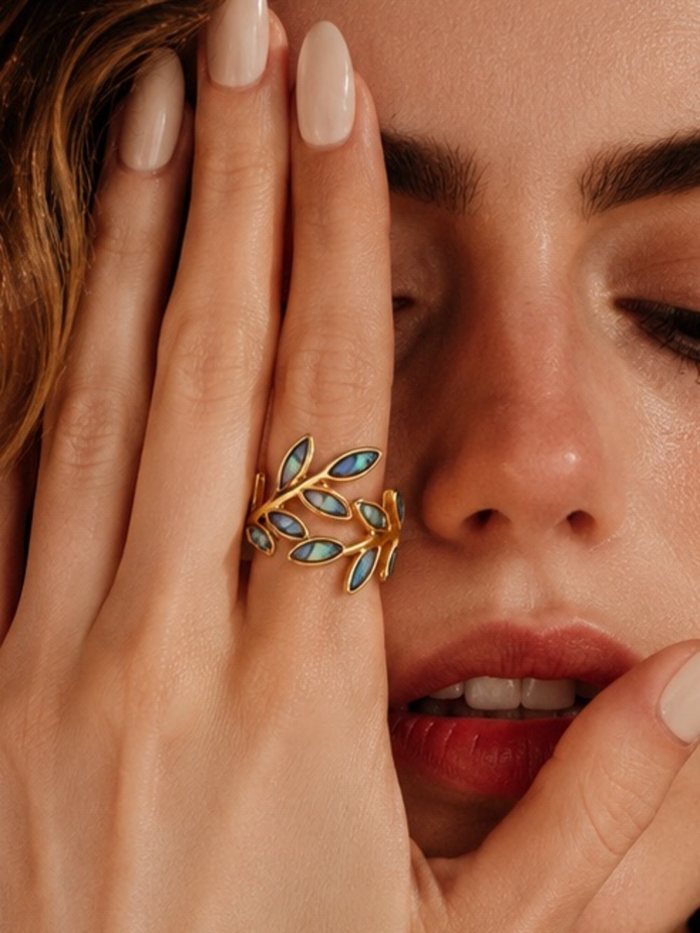 stainless steel Elegant Trendy Gold Ring